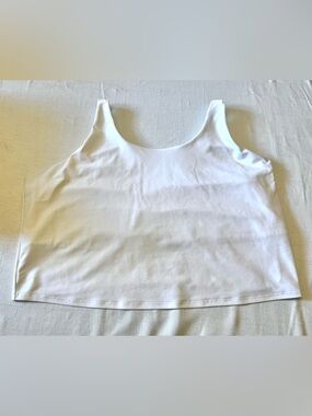 Old Navy White Active Tank Crop Top 4X